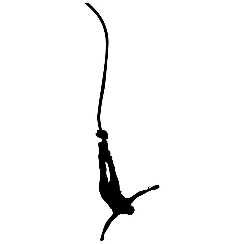 bungee jumper silhouette