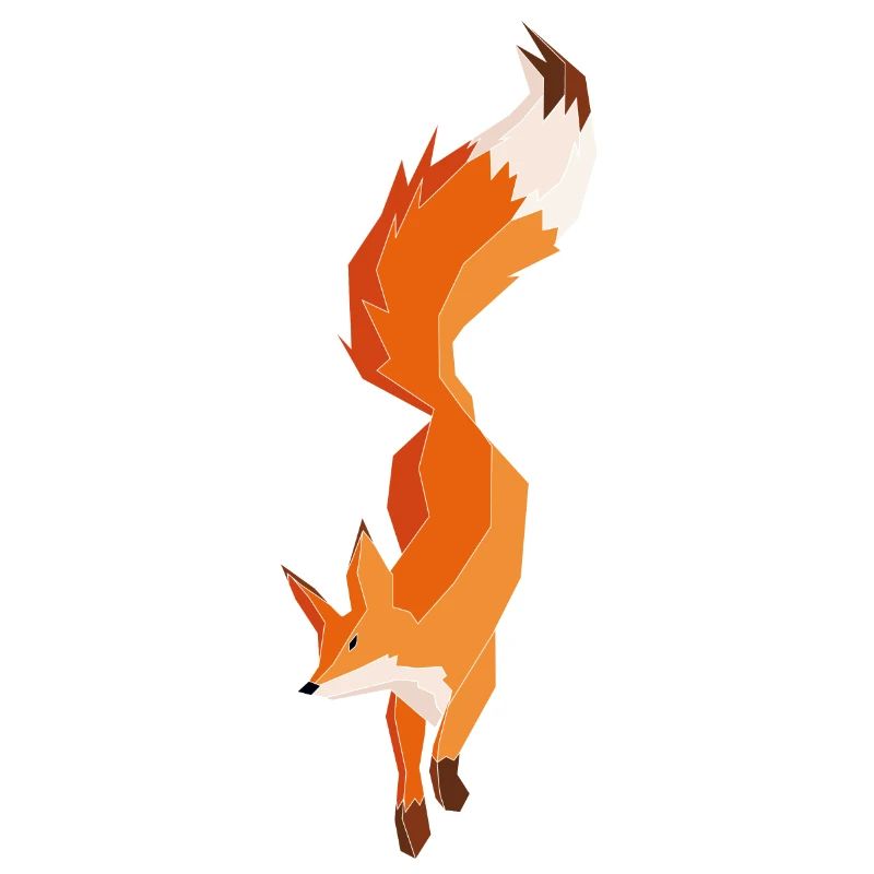Fox Polygon Graphic