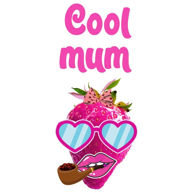 cool mum,pipe,strawberry,pop-art,pink,sunglasses