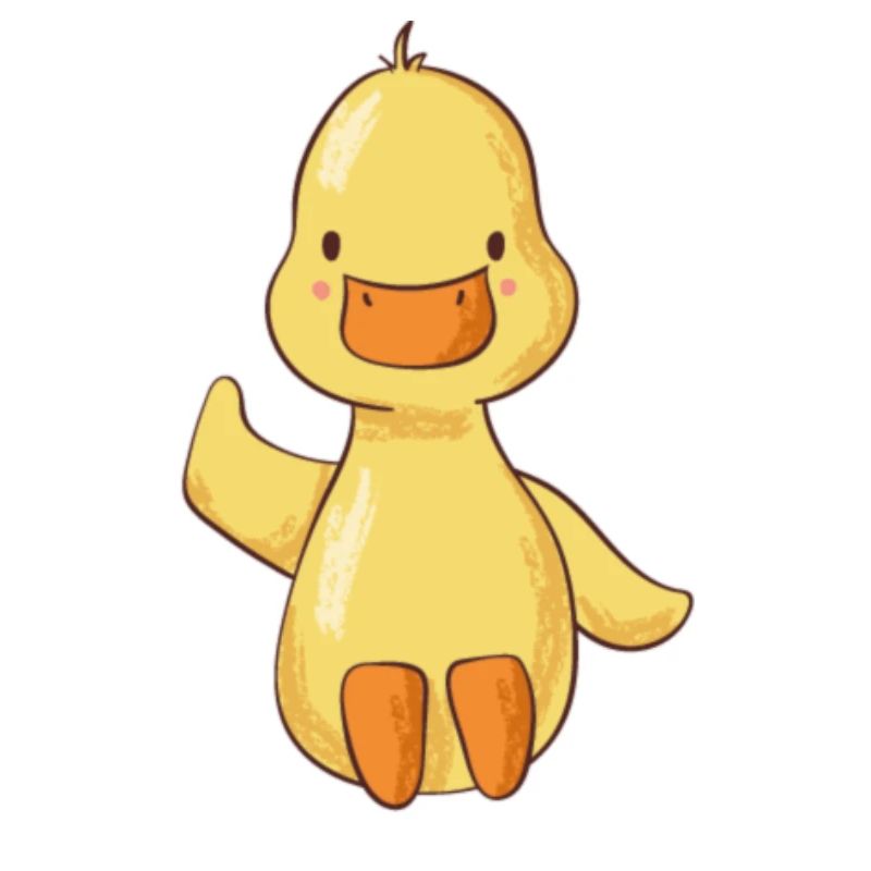 Canard qui agite