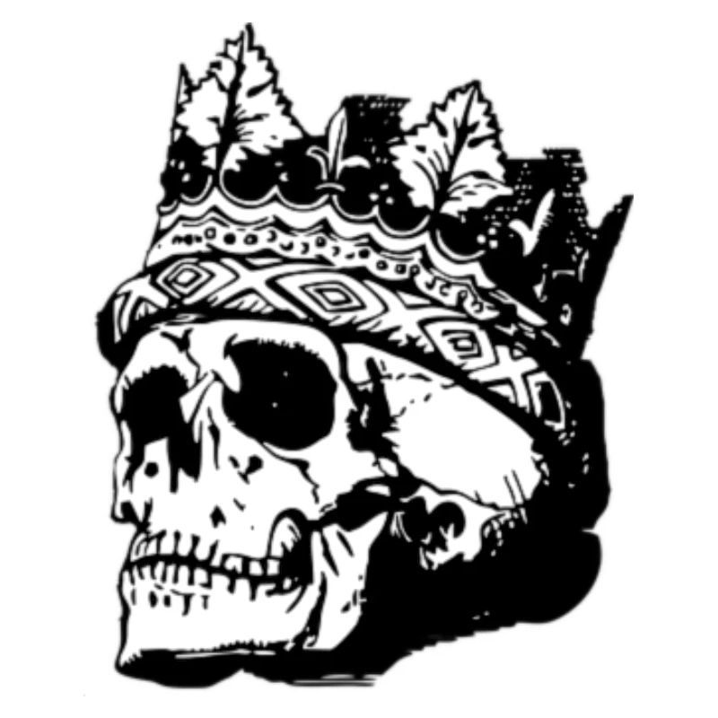 Skull with crown
