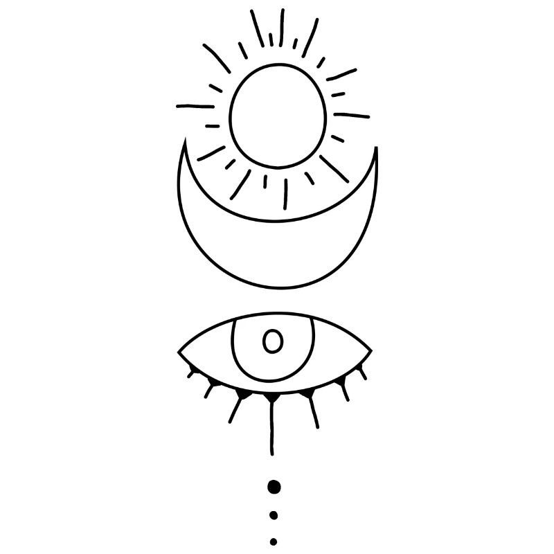 Oeil de lune soleil