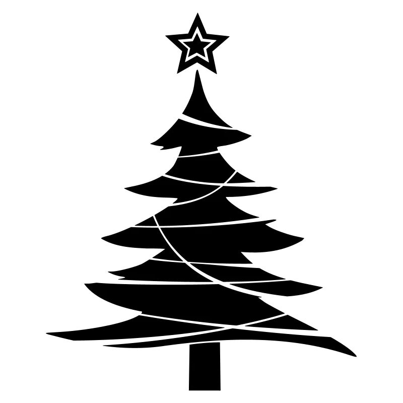 Christmas - Christmas tree tinsel star