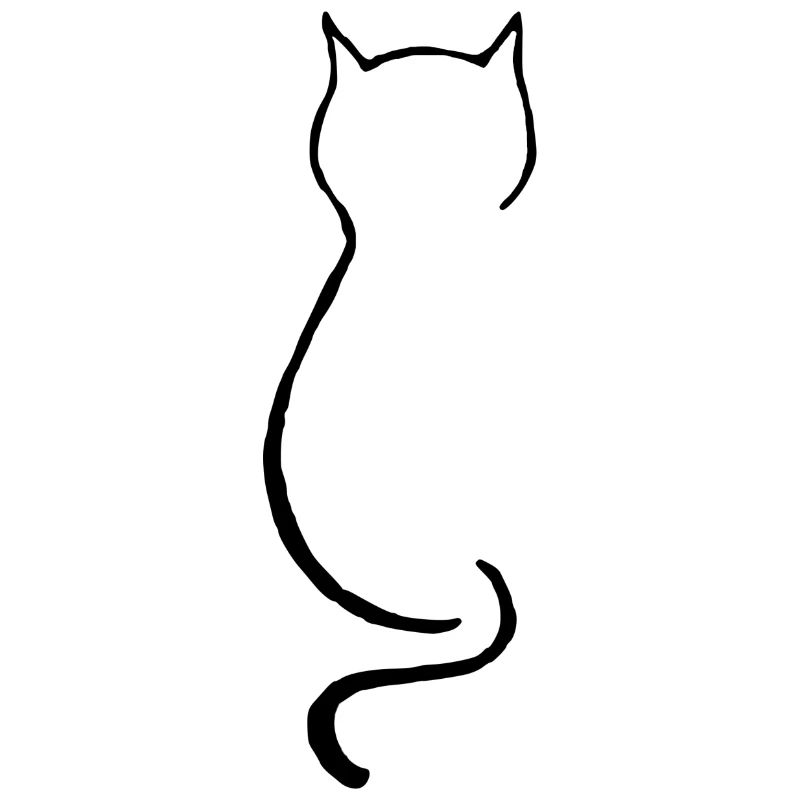 Sitzende Katze