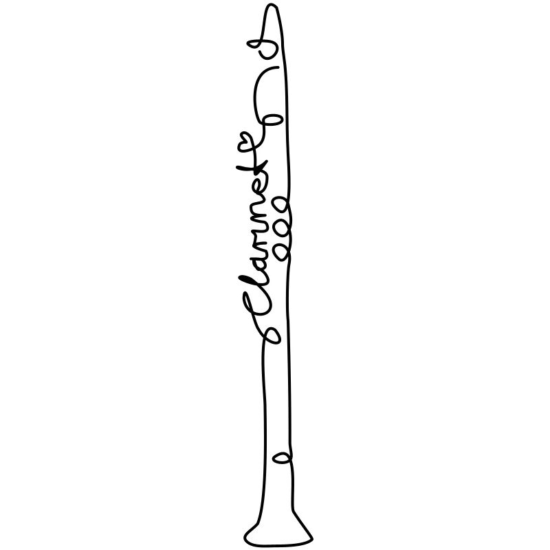 one line clarinet