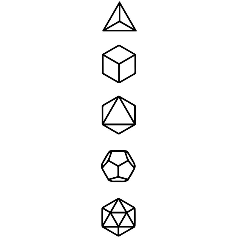 Platonische Körper Bausteine des Lebens Elemente