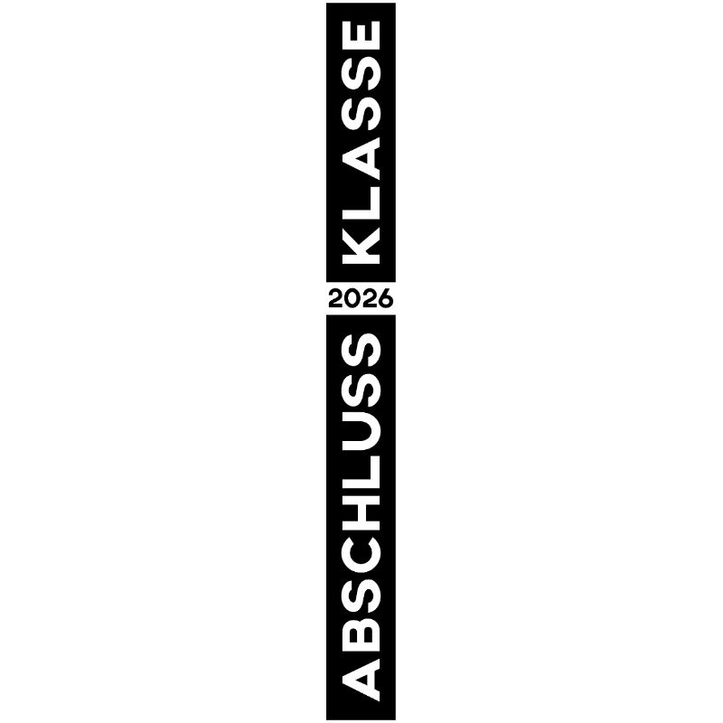 Abschlussklasse 2026 Farbe Schwarz