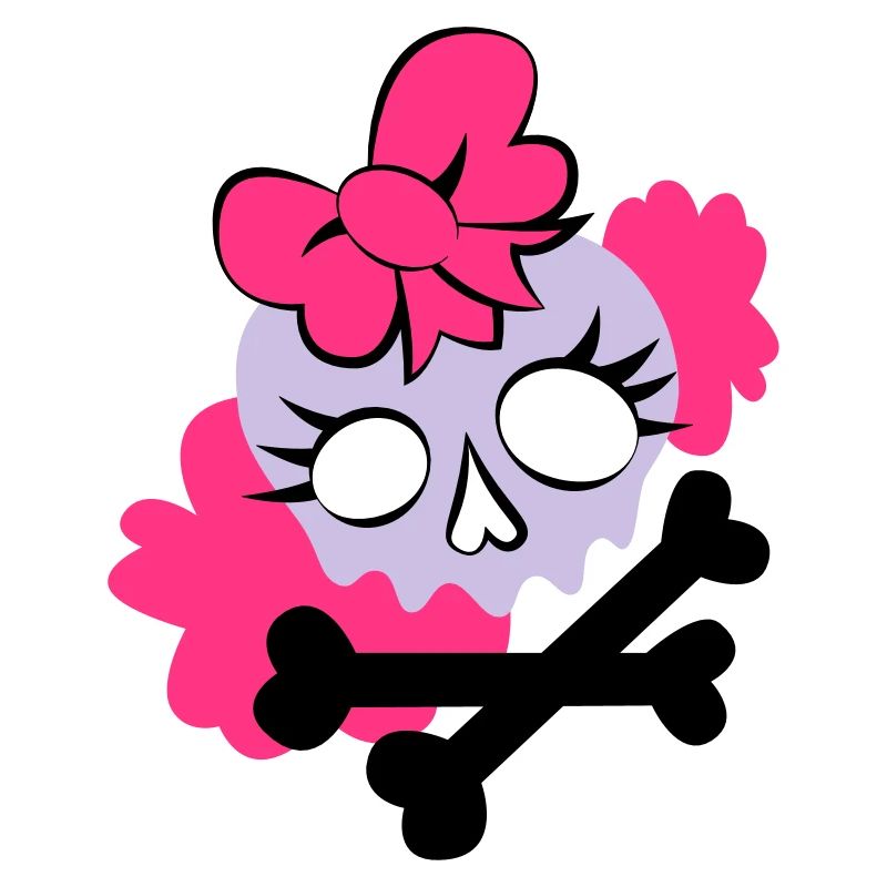 Tête de mort girly