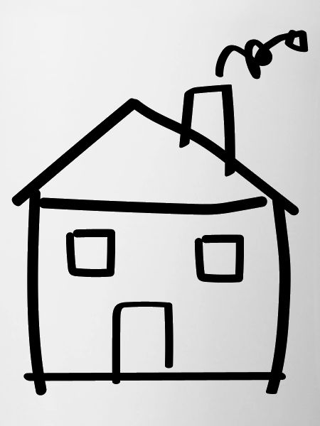 Haus Kinderzeichnung