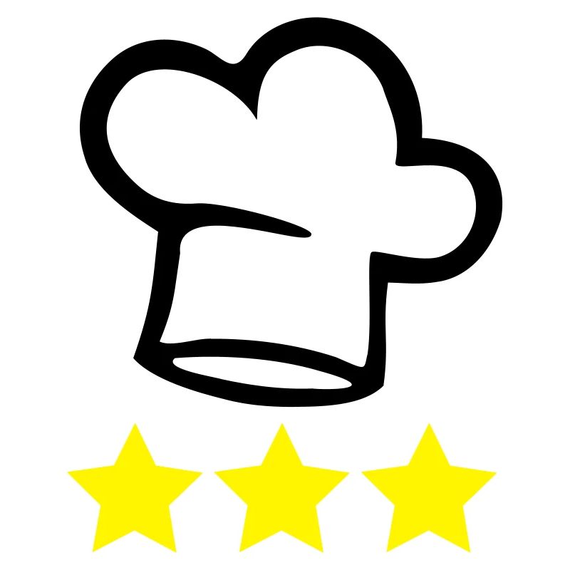 Chapeau de chef cuisinier 3 étoiles