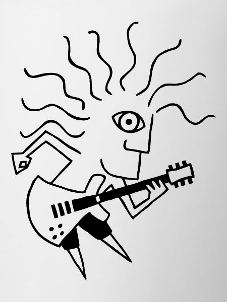 E-Gitarre-Spieler / E-Guitar-Player