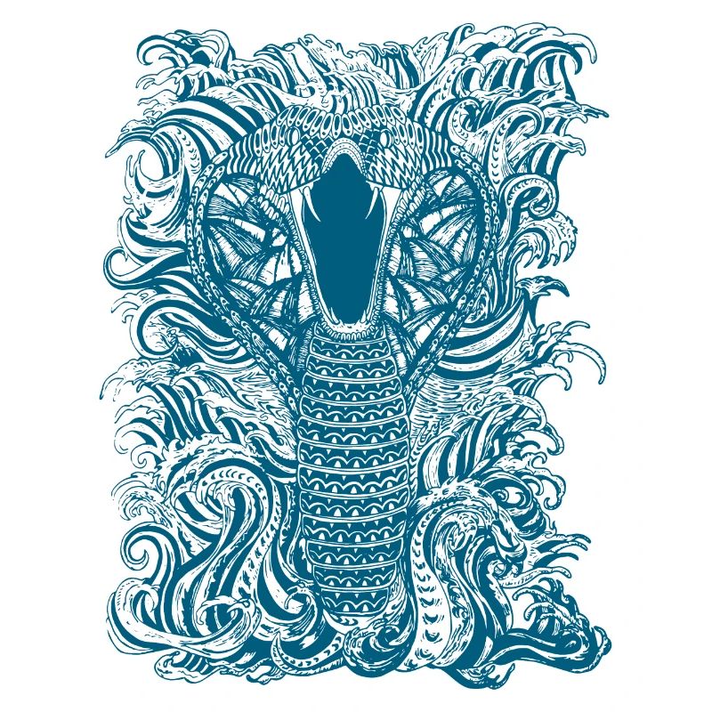 Snake-et-eau-en-Blue