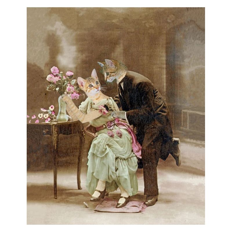 "Chats amoureux 1900, interrogeons les fleurs"