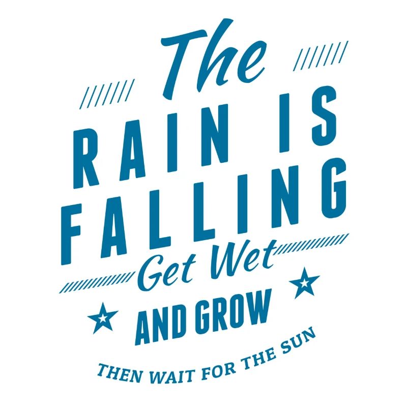 La pluie tombe