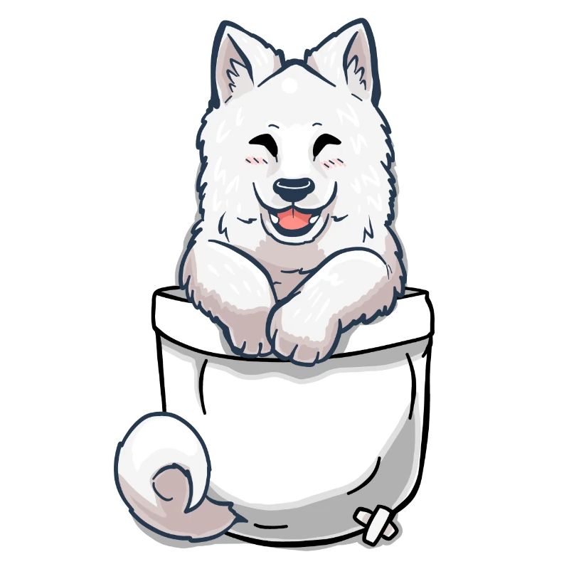 Chiot Samoyed de poche