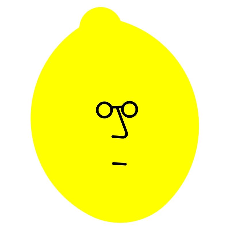 Citron avec le visage