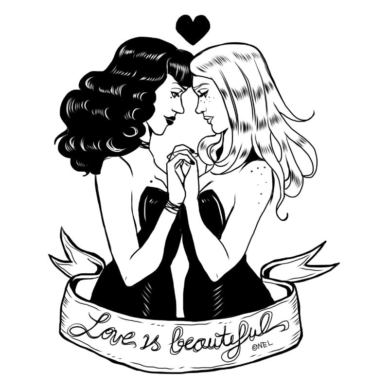 Love Is Beautiful (white/gray)