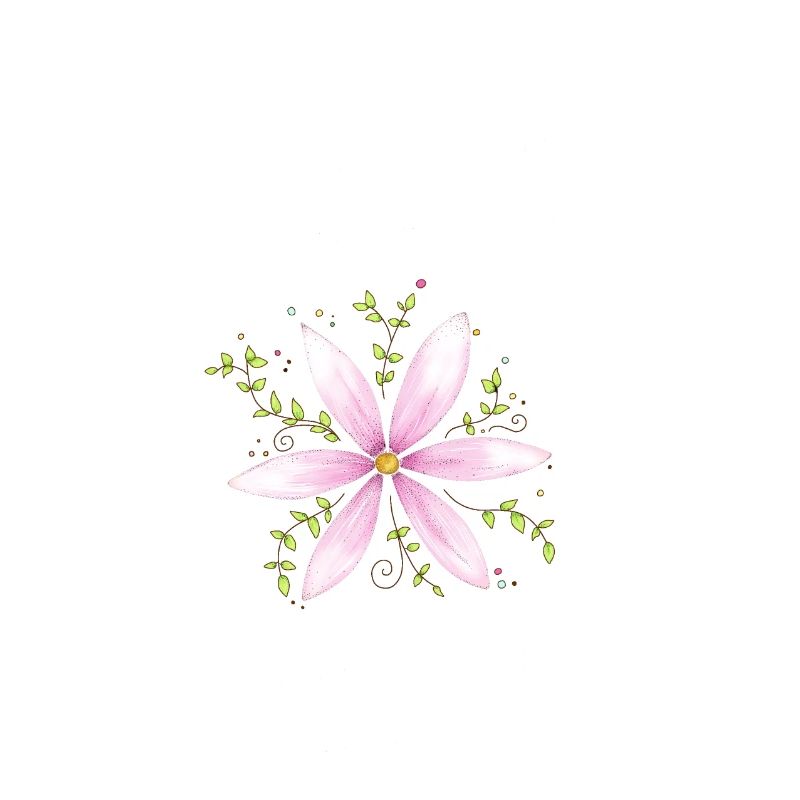 Flower Power blanc