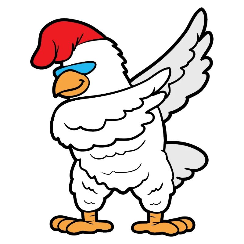 Dabbing Dab Dancing Cock Chicken Gockel