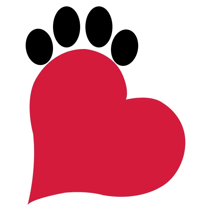 Herz und Pfote Katze