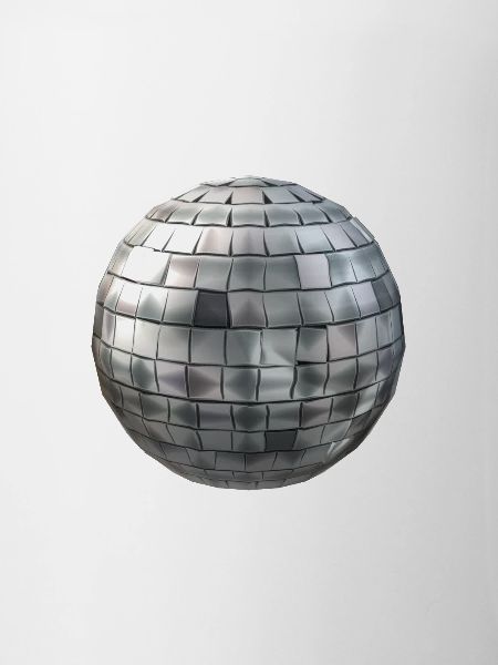 Boule disco en argent