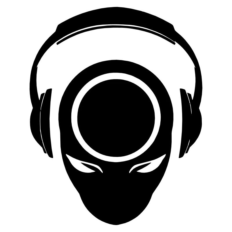Alien avec un casque Alien avec un casque DJ Part