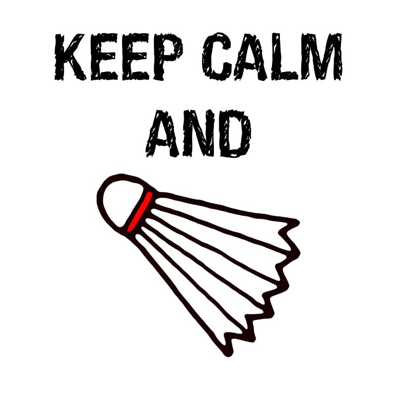 Keep calm shuttlecock