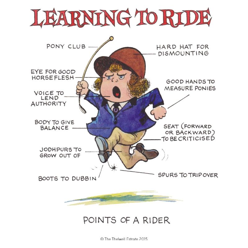 Thelwell - Learning to ride