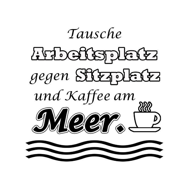 Meer und Kaffee Spruch | Yolo- Artwork