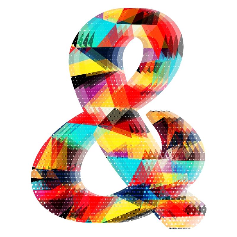 Ampersand (colourful)
