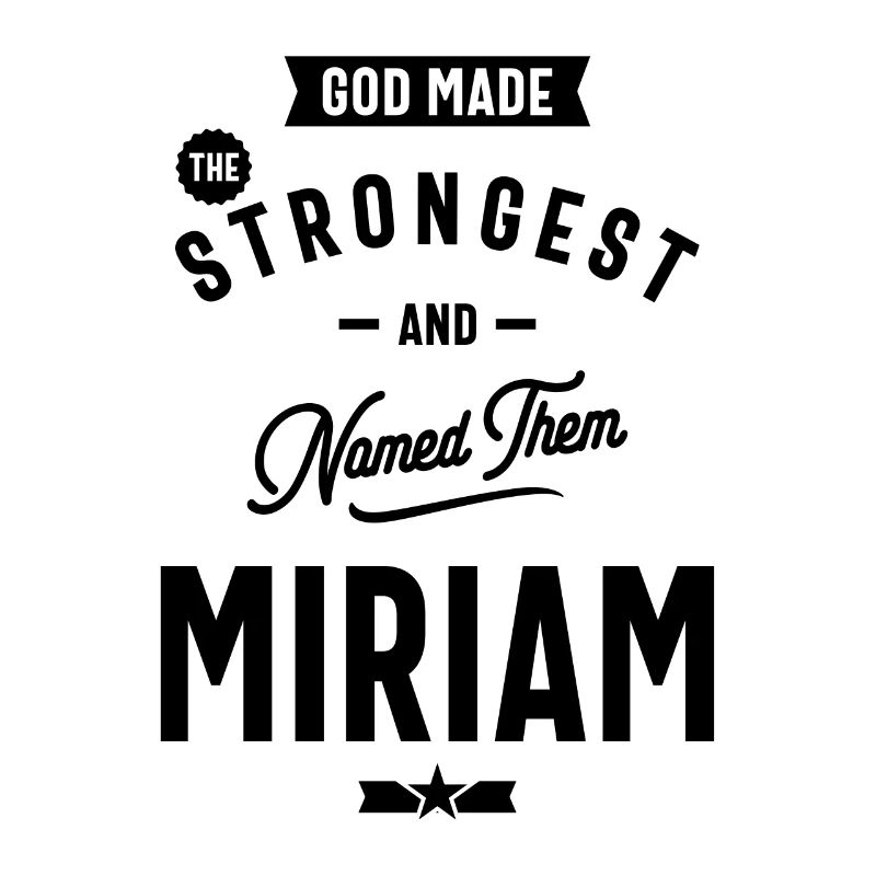 Miriam personalisierter Name Geburtstagsgeschenk