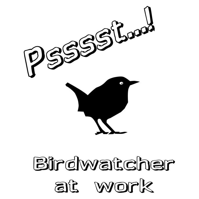 Birdwatcher at work - Zaunkönig