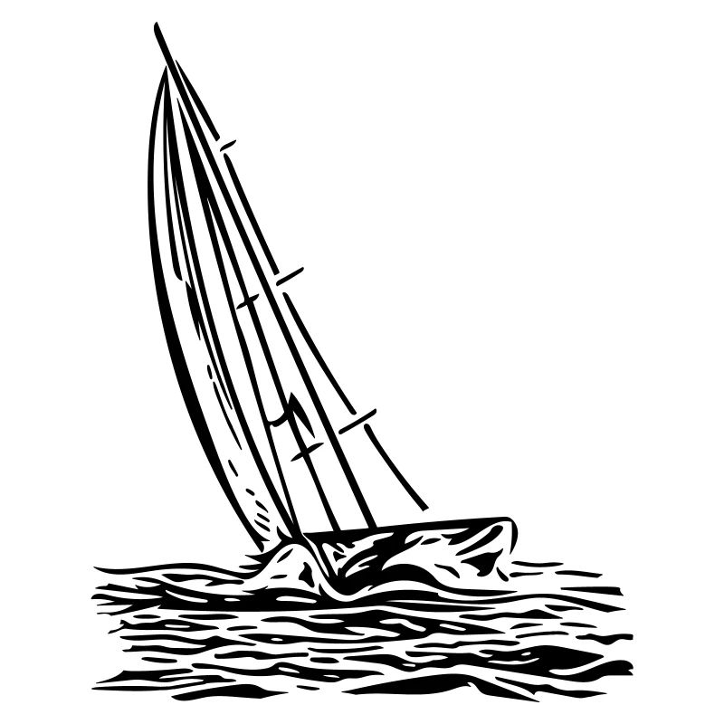 Sailboat on the wind