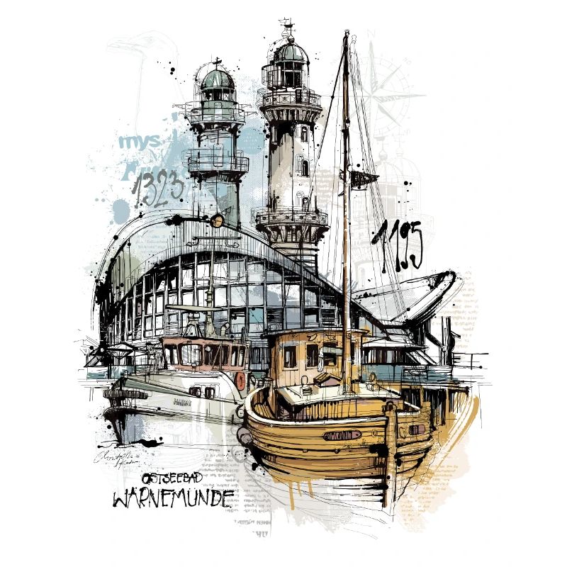 Warnemünde Teepott scene