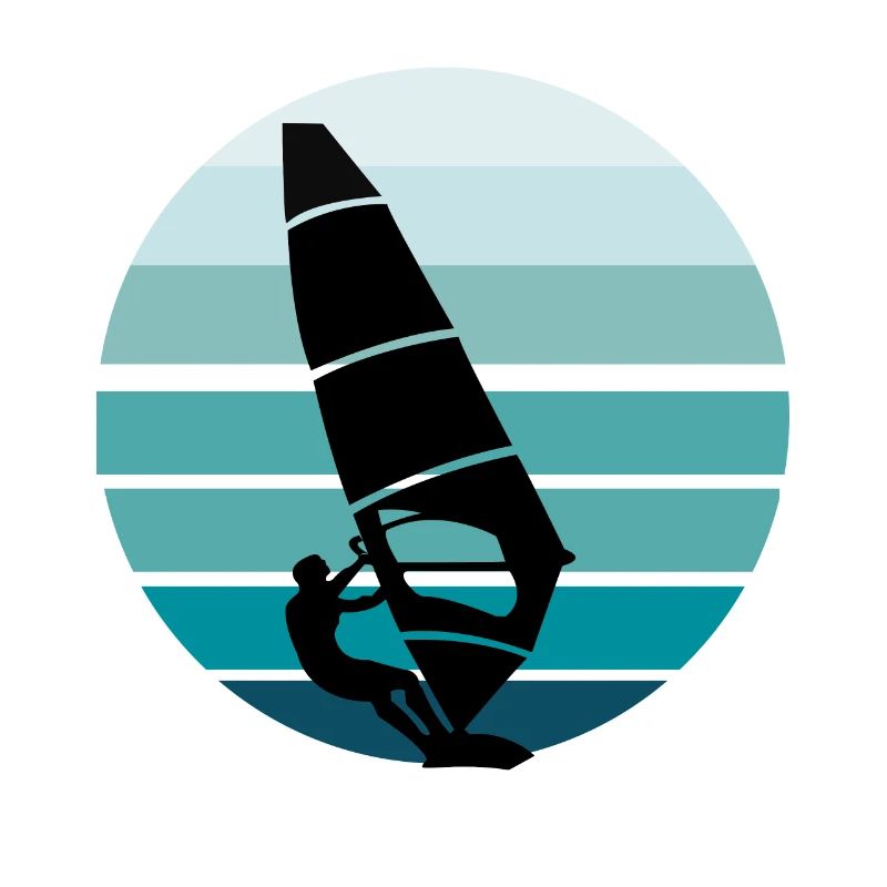 Surfer Windsurfer Blauer Hintergrund