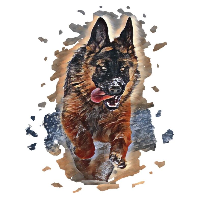 Deutscher Schäferhund Kunst