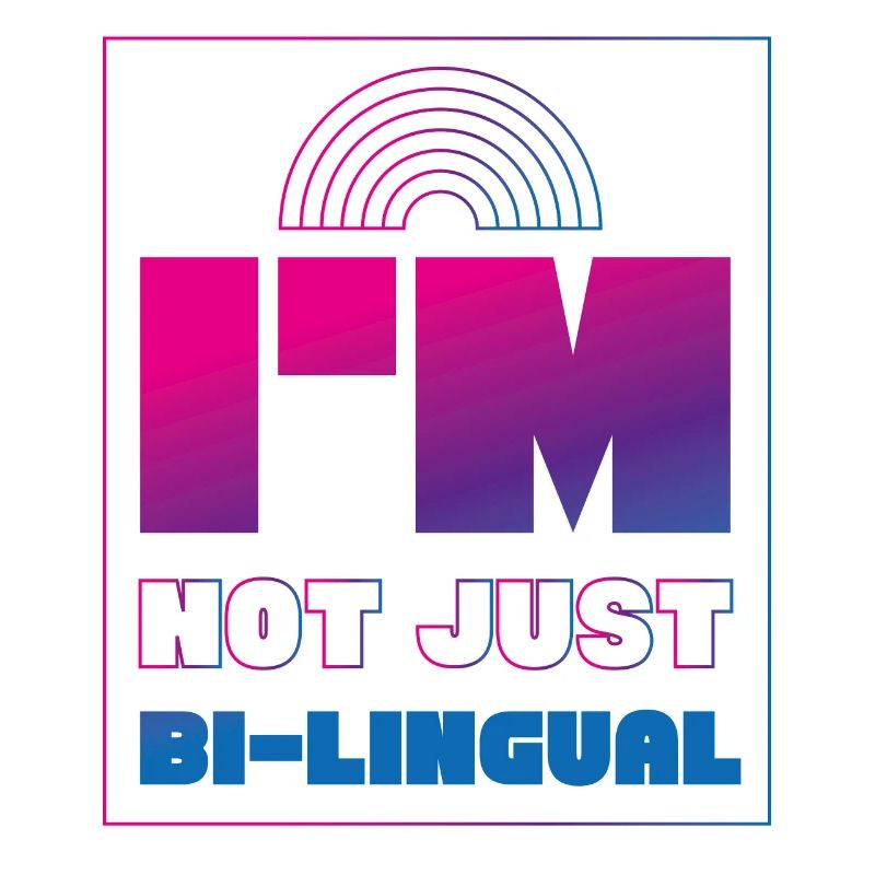 Bisexual Bi Pride Flag Pun I'M Not
