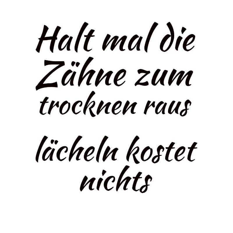 Zähne trocknen