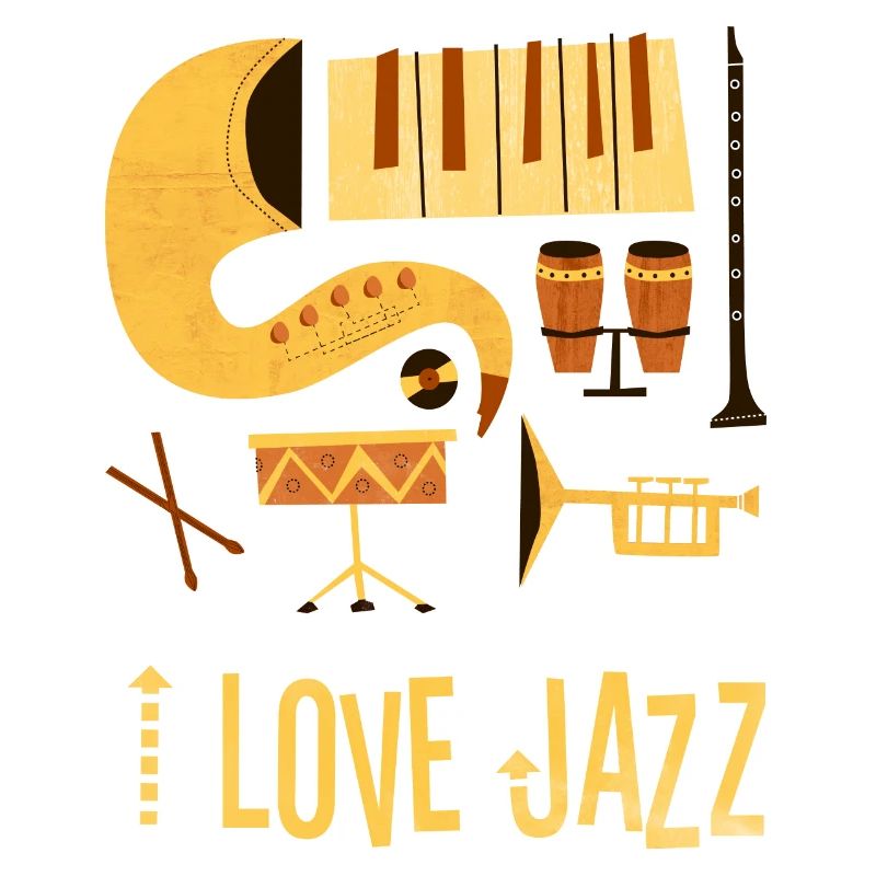 i love jazz instruments Zeichenfläche 1