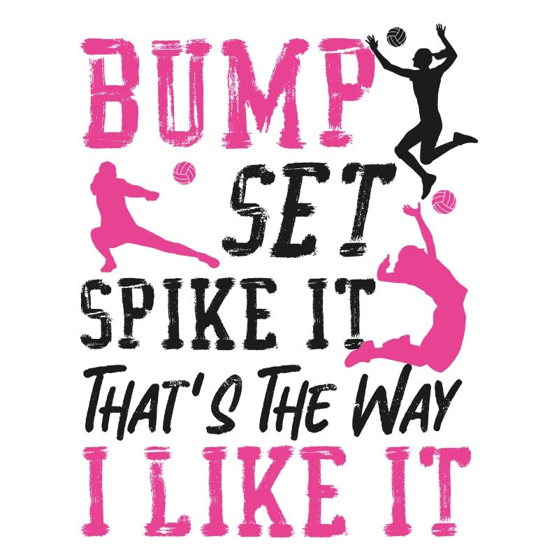 Volleyball Player Team Bump Set
