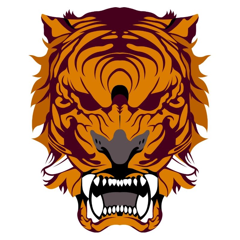 Brüllender Tiger