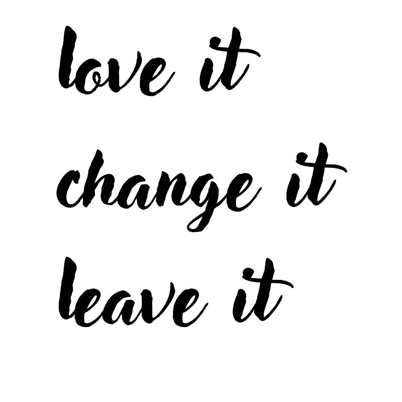 love it change it leave it