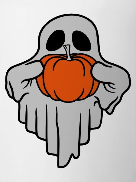 Pumpkin Ghost Halloween Comic