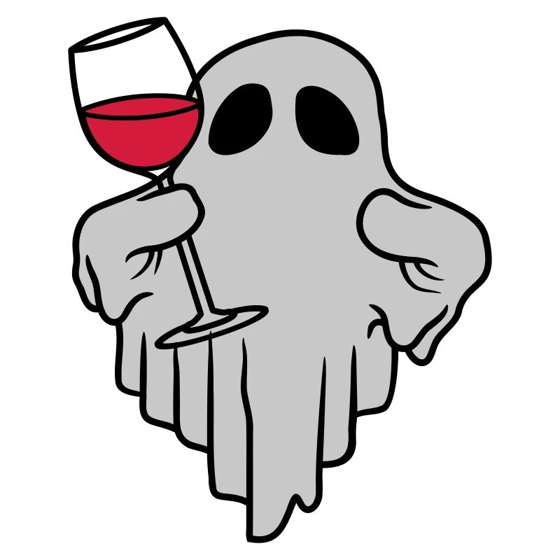 Wein trinkender Geist Comic