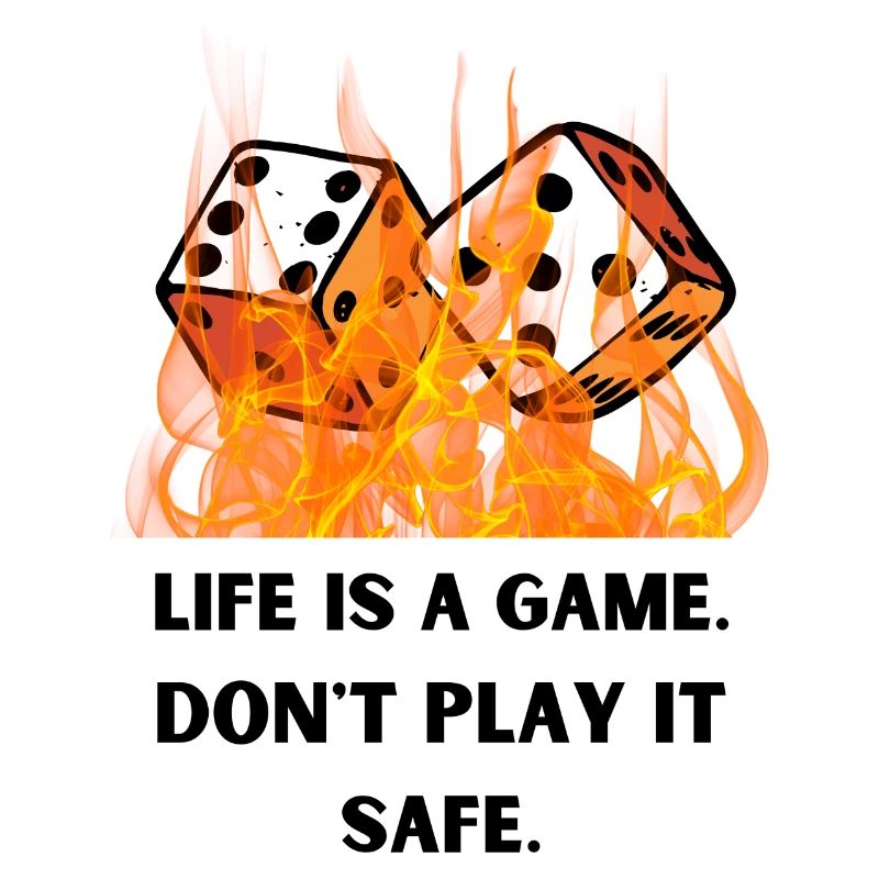 Life is a game. Don't play it safe.