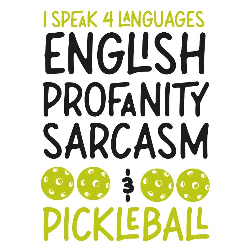 Pickleball Je parle 4 langues