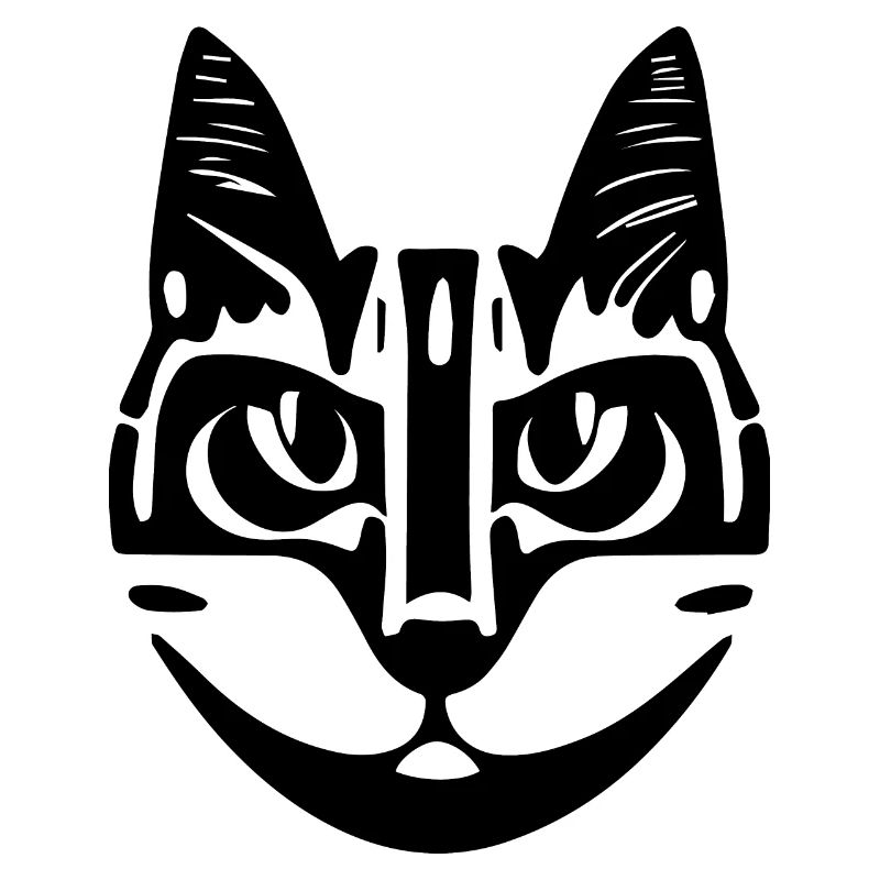 Illustration eines Katzenporträts, Vektor
