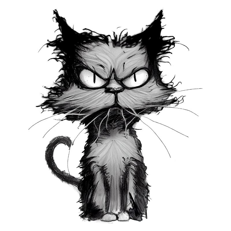 kleiner grumpy Kater