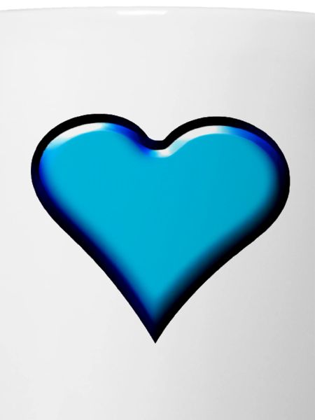 Herz blau hellblau Geschenkidee