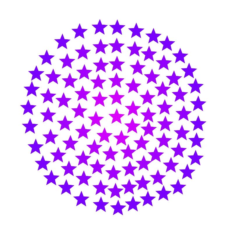 Star circle pink pink purple gift idea